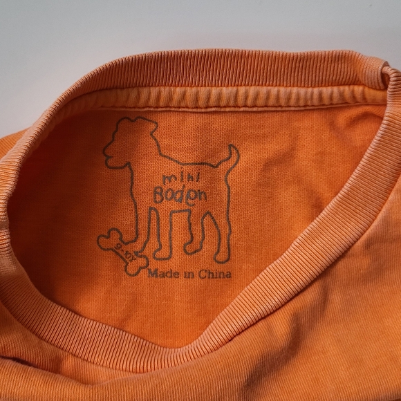 Mini Boden orange Tee 9-10 Years - Picture 4 of 11